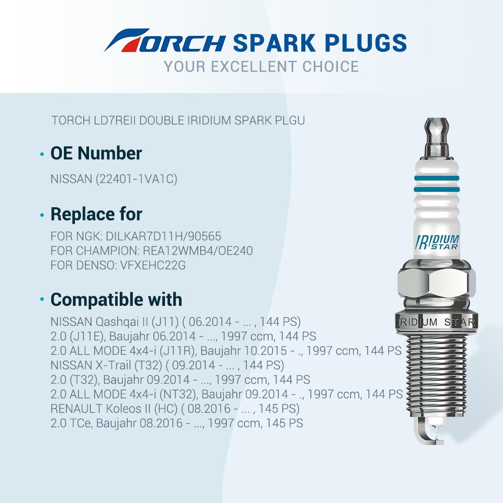 PK4 TORCH Spark Plug LD7REII NGK DILKAR7D11H/90565 for Nissan 22401-1VA7C and Suzuki 11182-51Z01 OEM