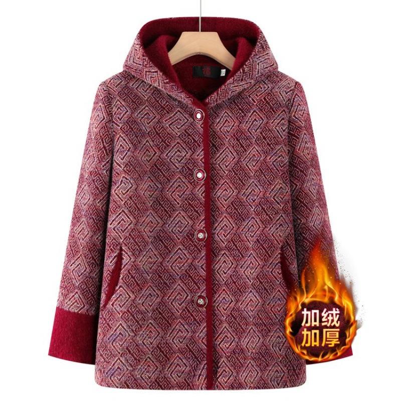 Imitation mink jacket winter women's long coat thickened noble hooded coat