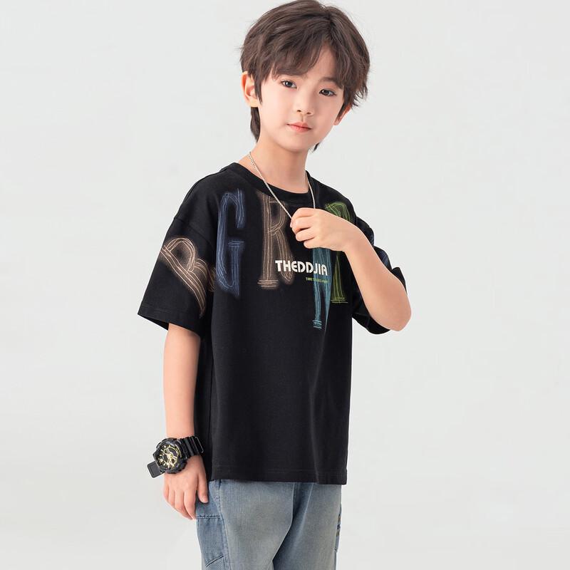 Boys' Breathable Pure Cotton Short Sleeve T-Shirt