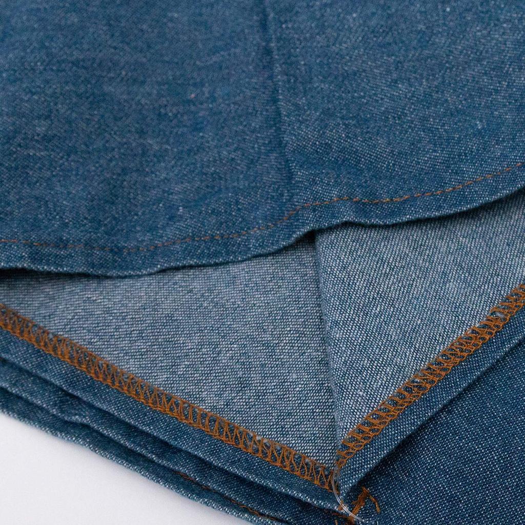 [KYOETSU] [Kyoetsu] Waschbarer Denim-Kimono, einlagig, Damen (L, Hellblau)