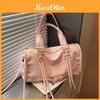 Small Motorcycle Pillow Bag For Women With Pu Leather And Zip Closure For Daily Use
