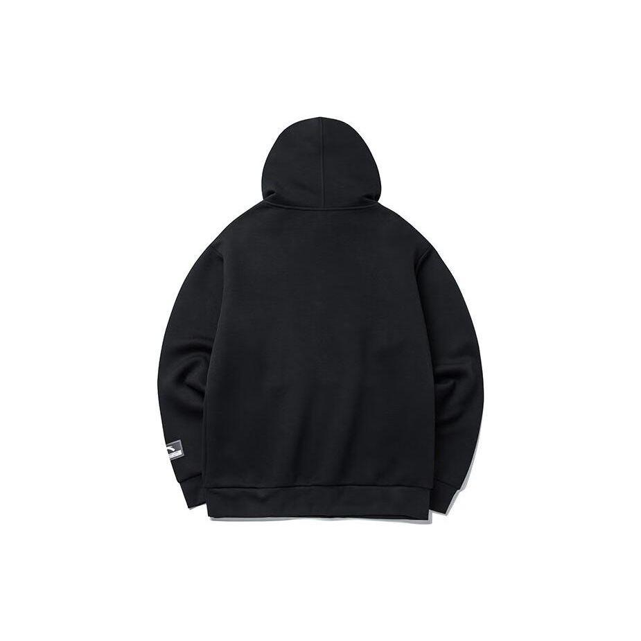 Anta Training Series Printed Letter Hoodie Men Hoodies Black 152217707-3