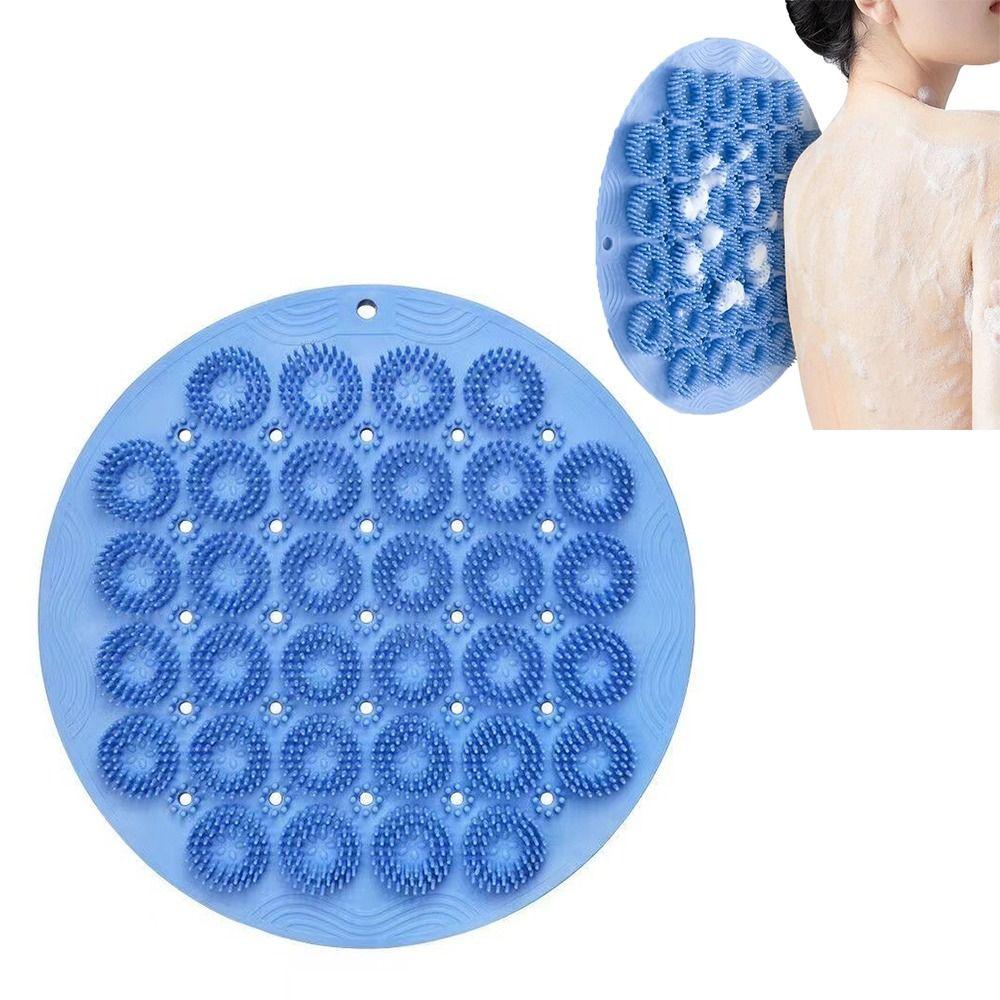 Silicone Scrubber Pad Exfoliating Lazy Massage Foot Mat with Suction Cups Quick Drying Back Massage Mat