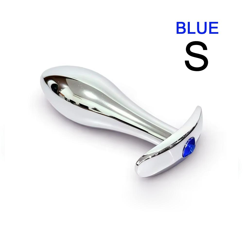 Metal Anchor‑Shaped Base Thumb Anal Plug Three Sizes Outdoor Anal Plug Outdoor Dildos Butt Plug Adult Sex Toys