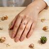 Minimalist Letter Spiral Wrap Inspirational Ring Chic Geometric Personalized Initial Ring