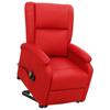 Day and Night - Day and Night Red Faux Leather Lift-Up Massage Chair