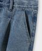 Dimiteulibeullaeg Bio-Washed Carpenter Bermuda Denim Pants_Light Blue