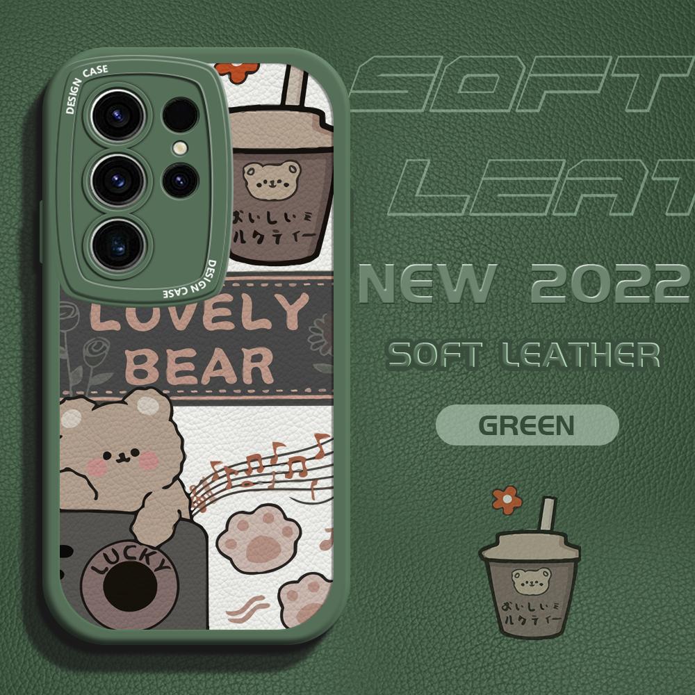 Niedliche PU-Lederhülle für Vivo V23E Y15 Y91 Y51 OPPO A9 Reno8 6 Realme 10 Pro C21 C12 C15 C35 Huawei Nova 7i P30 Lite Infinix Hot 10S Handyhülle