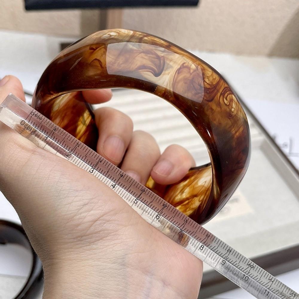 Irregular Chunky Bangles Wide Women Bangles New Acrylic Bracelets  Gifts