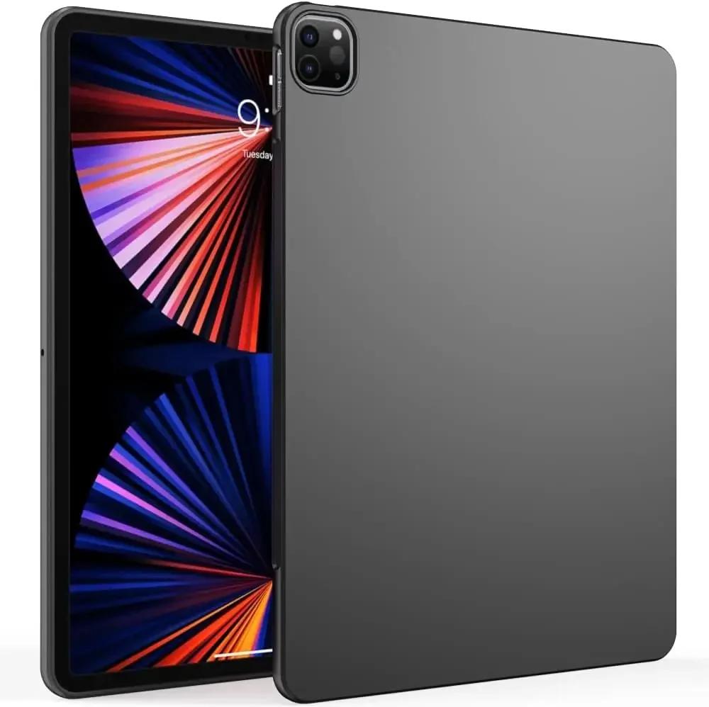 Étui Tablette Silicone Pour iPad Air 5 4 mini 2 3 4 ipad 5 6 7 8 9 10 Gen Pro 11'' 12.9'' Coque Arrière Souple Flexible TPU Noir