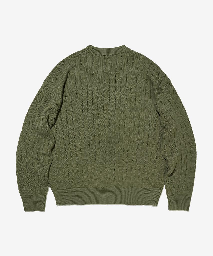 Seutaendeuobeo Fisherman Knit [Olive Green]