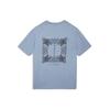 Li-Ning X Forbidden City Baoyun Building Co-Branded Round Neck Casual Short-Sleeved T-Shirt Unisex Tops Blue AHSQ669-2