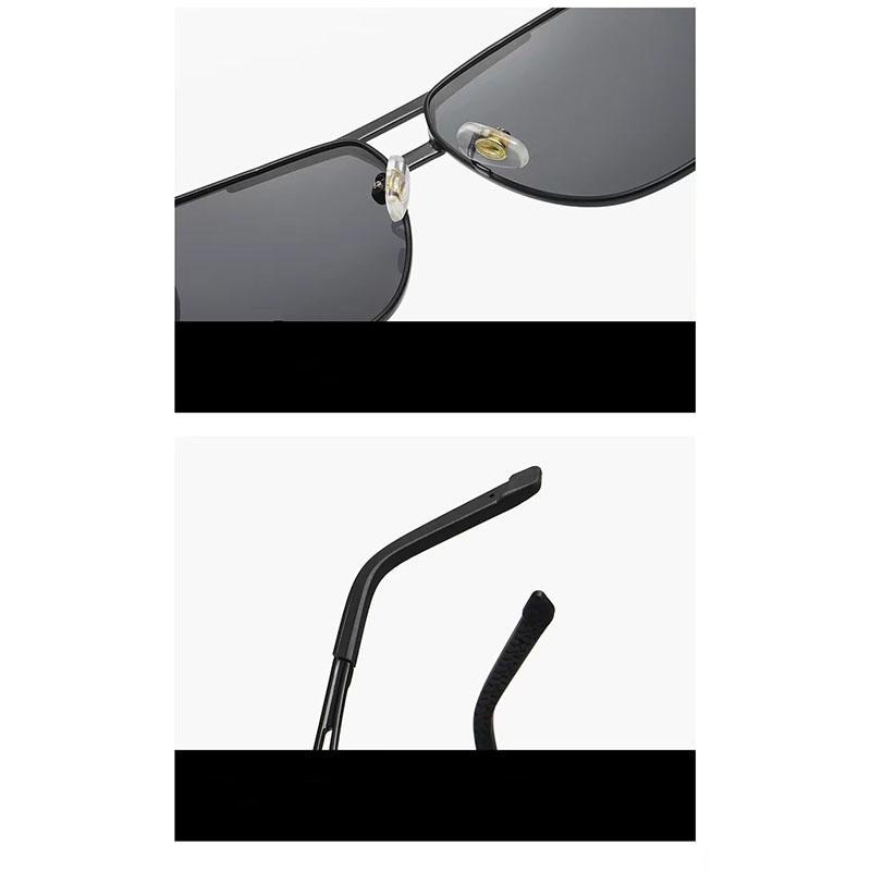 New Men'S Sunglasses Men Photochromic Metal Sun Glasses Driving Fishing Outdoors Day Night Eyewear Uv400