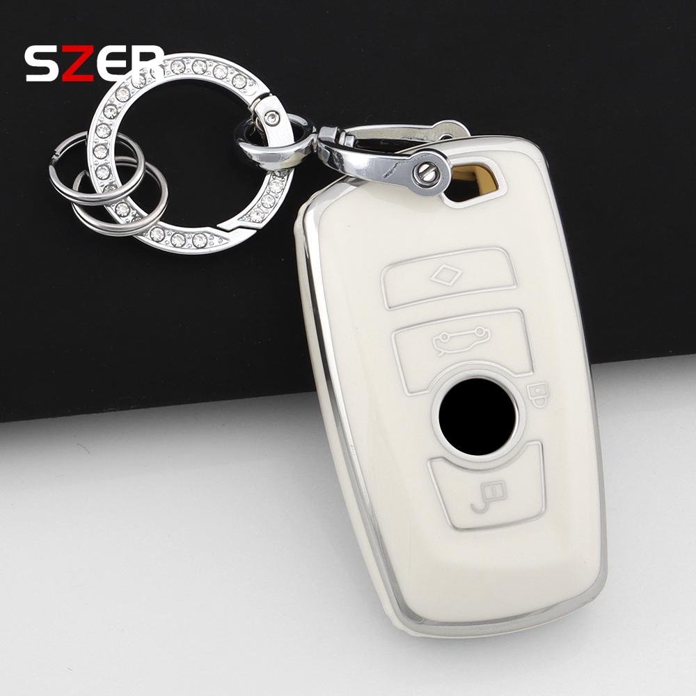 Pink Tpu Car Key Case Cover Shell For Bmw 1 3 5 7 Series X1 X3 X4 X5 F10 F15 F16 F20 F30 F18 F25 M3 M4 E34 Fob Accessories