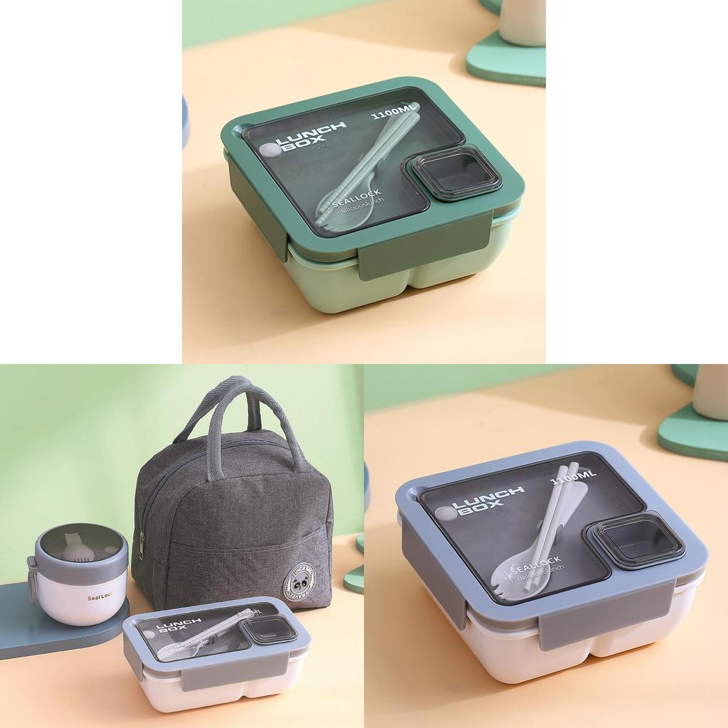 Nordic Style Microwave Safe Bento Box For Students And Office Use