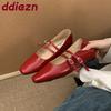 Fashion Female Silver Footwear With Height Increasing Buckle Strap Ladies Mary Janes Shoes Fashion Shallow Women Flats With Shoes