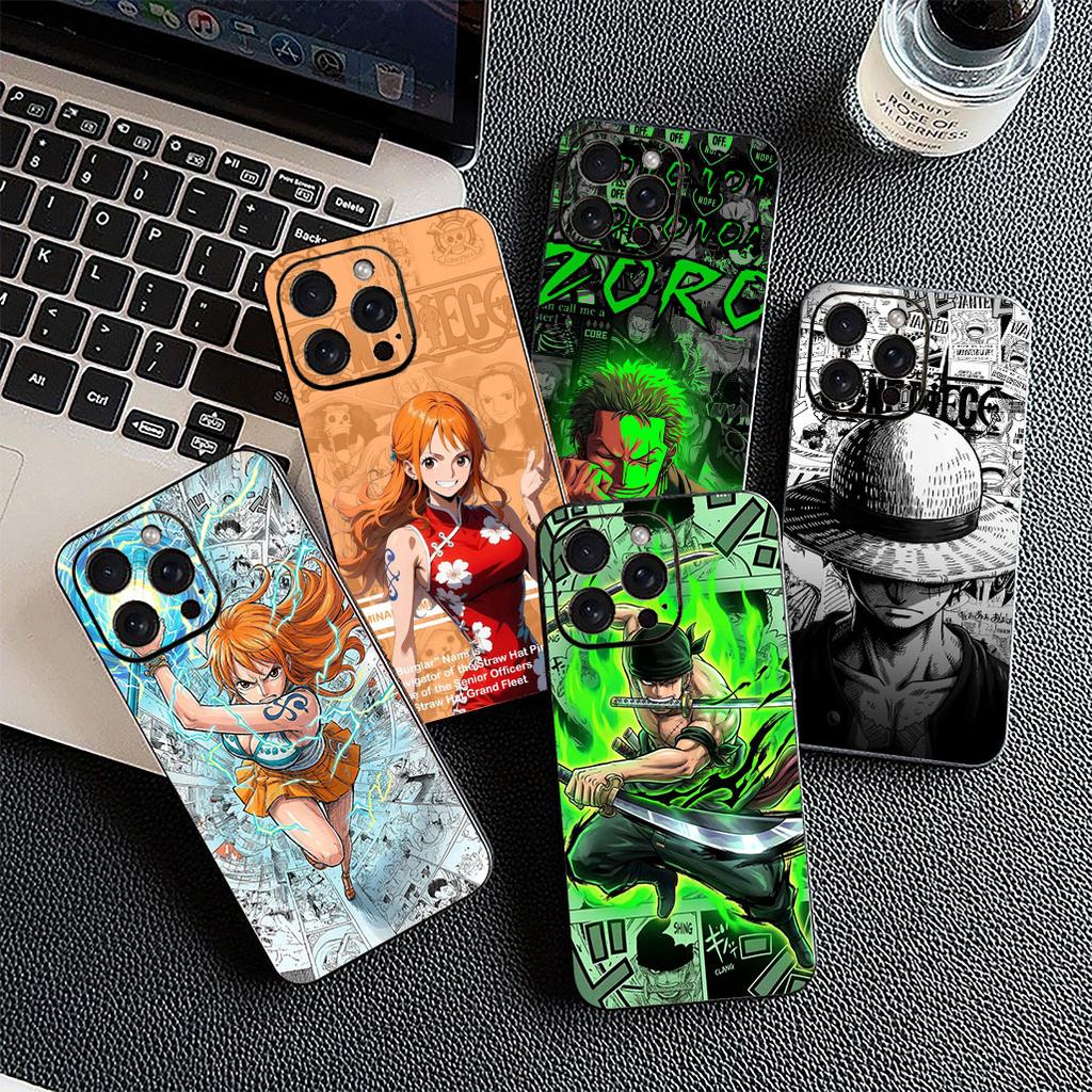 for Samsung Galaxy S20 S22 S21 FE Ultra Plus A07 A17 A15 A16 A25 A57 A37 Phone Cover Case One Pieces Luffy Nami Roronoa Zoro