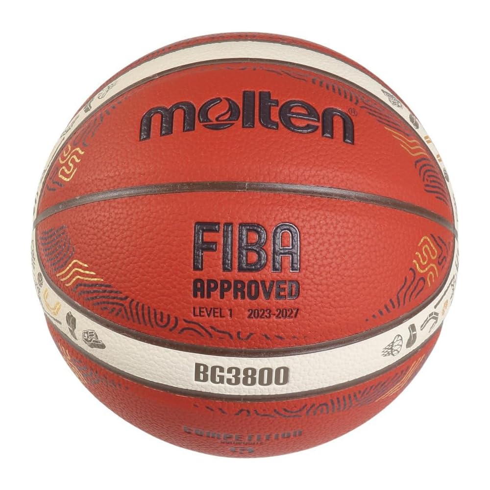 Molten Eurobasket 2025 Basketball Synthetic Leather Size 5 B5G3800-E5Z