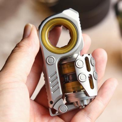 Glisor Fidget Sinian din Oțel Inoxidabil - Jucărie Senzorială EDC pentru Anxietate și ADHD, Spinner Fidget pentru Ameliorarea Stresului din PEI