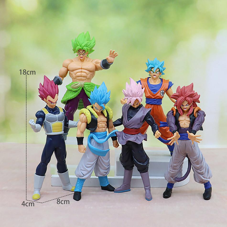 11 Style Anime Dragon Ball Z Super Saiyan Son Goku Broly Vegeta Anime Action Figure Model Gifts Collectible Figurines Designed for Children