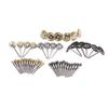 44 Pcs Wire Brush Set Brass Steel Wire Pen Cup T Shape Brush Set for Cleaning Polishing Deburring