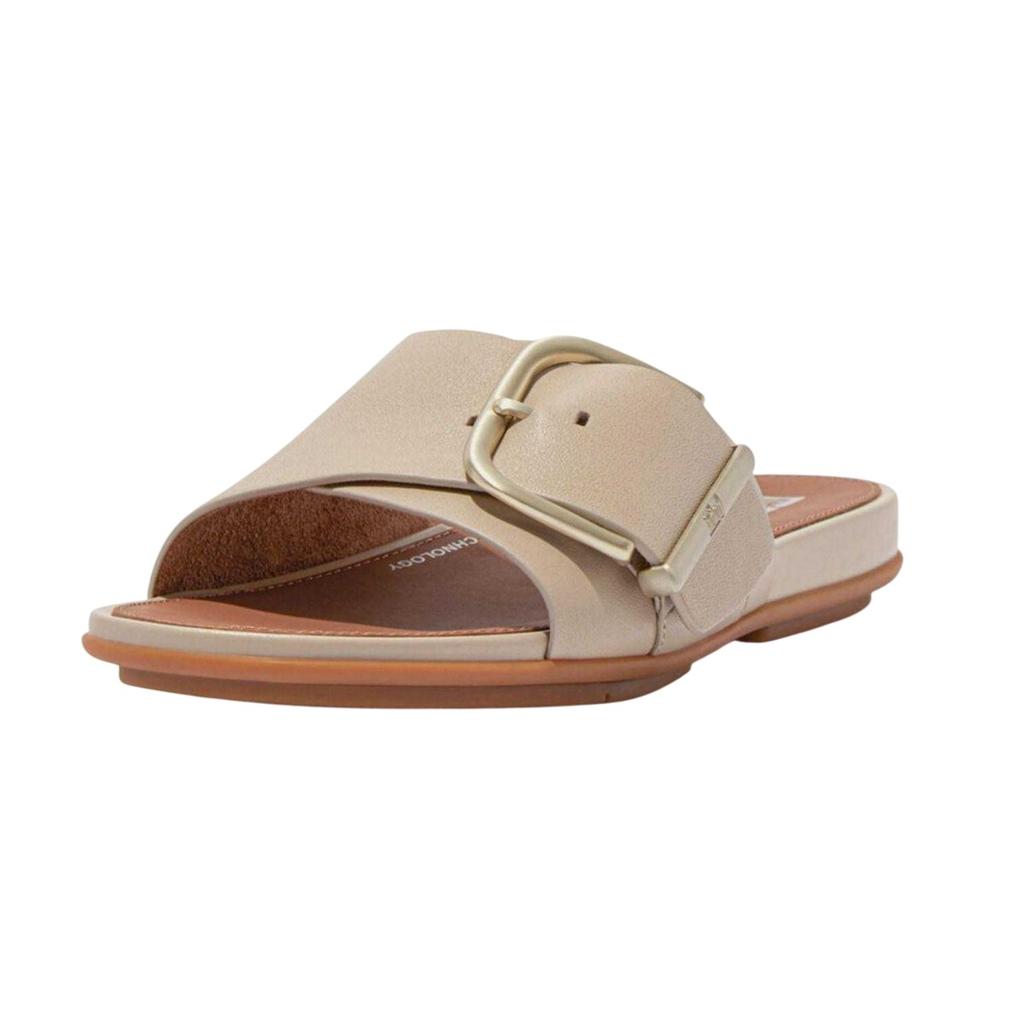 FitFlop Womens/Ladies Gracie Buckle Leather Sliders