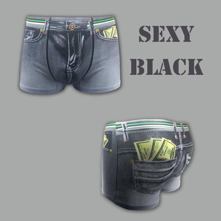 Buy Funny Novelty Men's Boxer Trunk Underwear Shorts Adult Denim