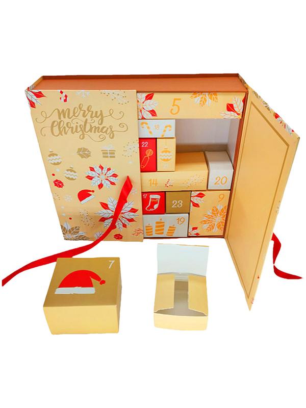 

24 Days Countdown to christmas Calendar Boxes with 24 grids Empty Box Halloween Calendar Advent Countdown Gift Boxes CN