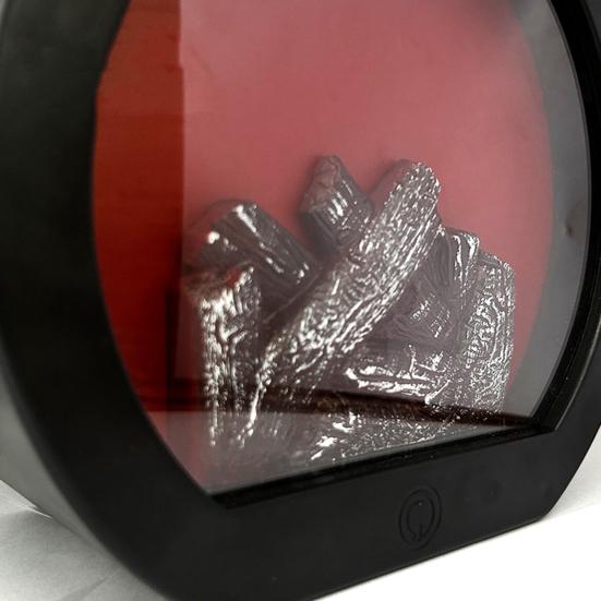 LED Flame Effect Lantern Retro Tabletop Fireplace Decor with Realistic Flickering Light Indoor Outdoor Lantern