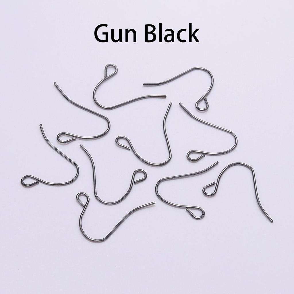 100 Stück 19 x 18 mm Ohrring-Komponenten, Haken, gedrehte Ohrhaken, Verschlüsse, Ohrring-Drähte, Erkenntnisse für die DIY-Schmuckherstellung