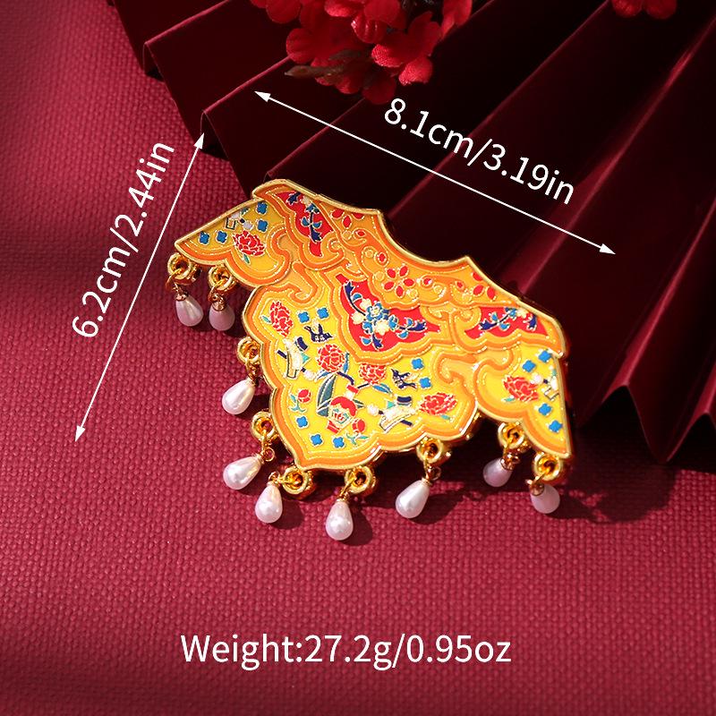 Phoenix Crown Tassel Magnet: Cultural & Creative Metal Refrigerator Sticker Gift