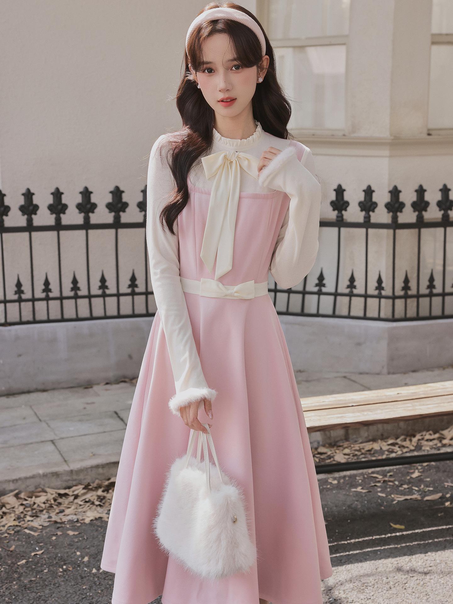 

Elegant Urban Sweetheart Dress Set: Women s 2026 Heiress Style Two-Piece Cloak Outfit S
