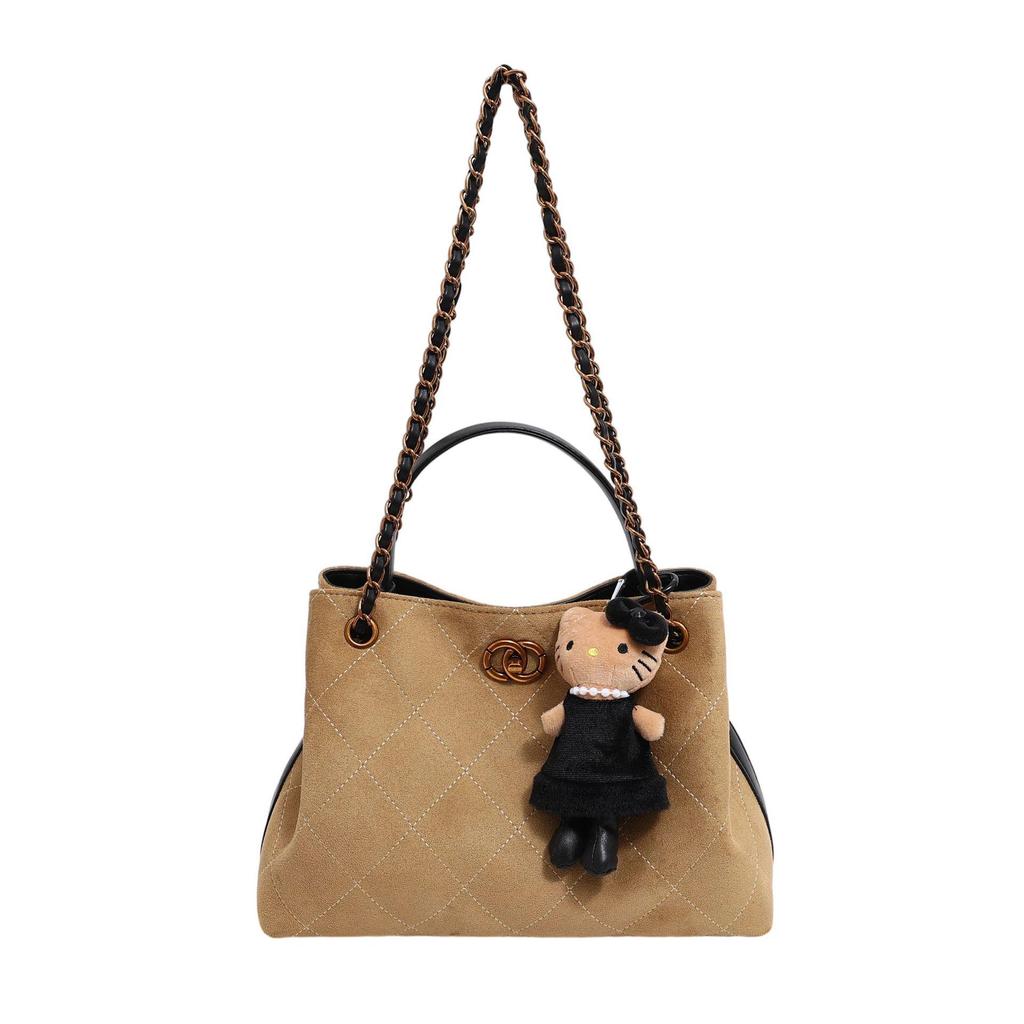 2025 Women's Large Capacity Frosted Chain Shoulder Crossbody Bag