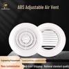 Indoor Air Ventilation System: Adjustable ABS Round Louver Exhaust Port for Central Air Conditioning