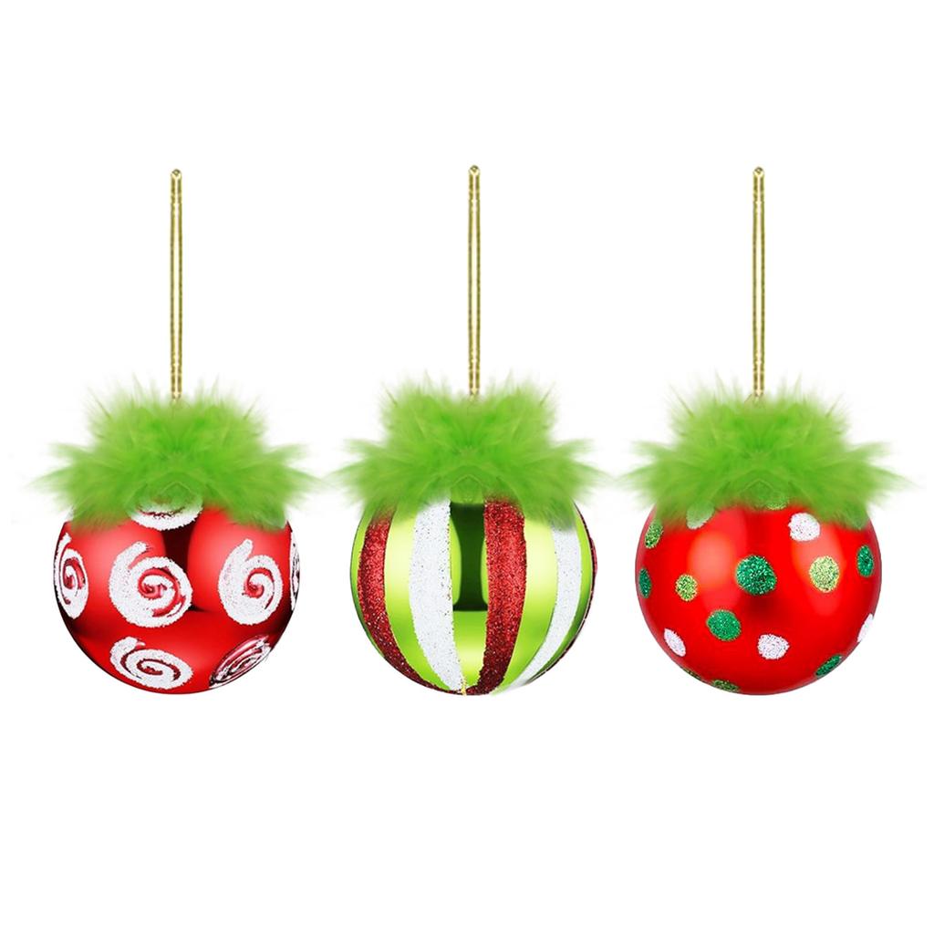 6CM Weihnachtskugel-Set (18 Stück) - Weihnachtsszene Dekorationen, Weihnachtskugel