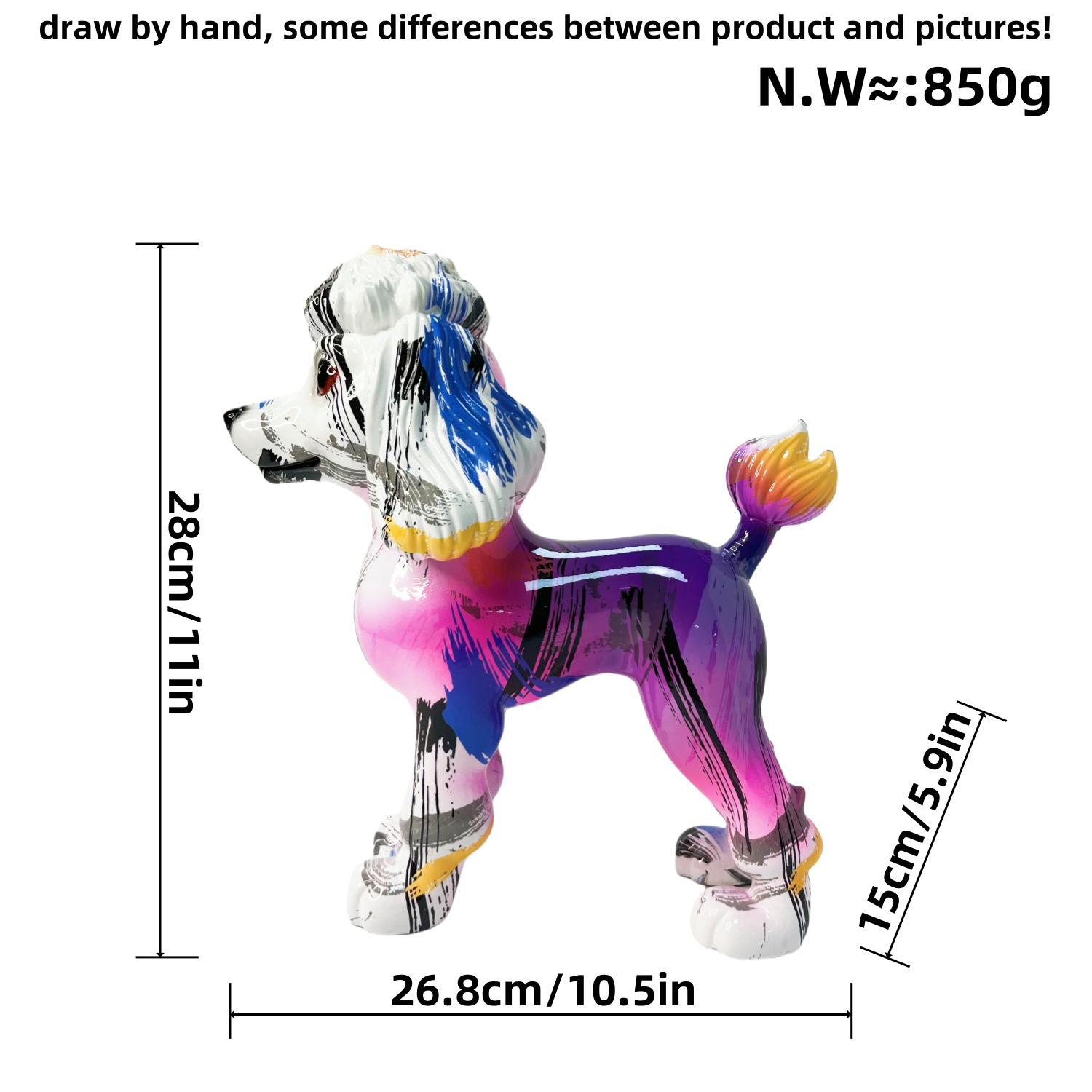 

New Products Lady Dog Ornaments Home Living Room TV Cabinet Office Use Table Surface Crafts Opening Gift Durable Durable
