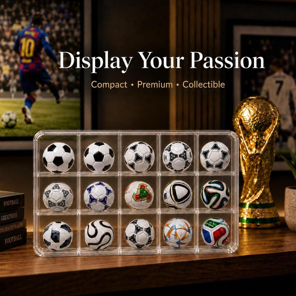 KNK Mini Football Design Evolution Collection Set 1970-2026 Historical Tournament Inspired Soccer Ball Mini Soccer Fans, Sports Enthusiasts