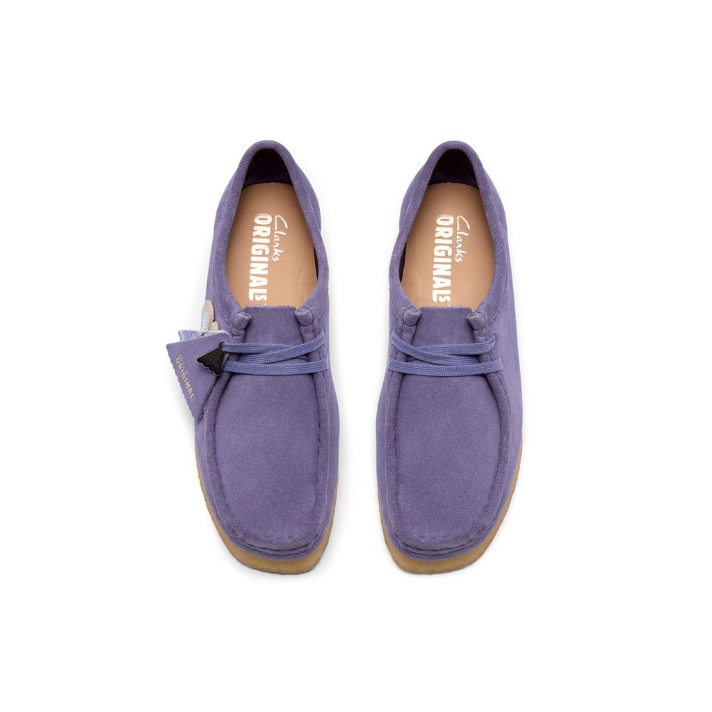 Clarks Originals Wallabee Retro Casual Shoes Women sneakers Purple 261865424