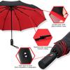 Paraguas Plegable Totalmente Automático Resistente al Viento y la Lluvia de Doble Capa para Hombres Mujeres Paraguas Grande de Lujo para Negocios Paraguas
