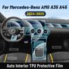 Für Mercedes Benz AMG A35 A45 2024 2025 Auto Mittelkonsole Medien Armaturenbrett Navigation TPU Kratzfester Schutzfolie Innenraumfolie
