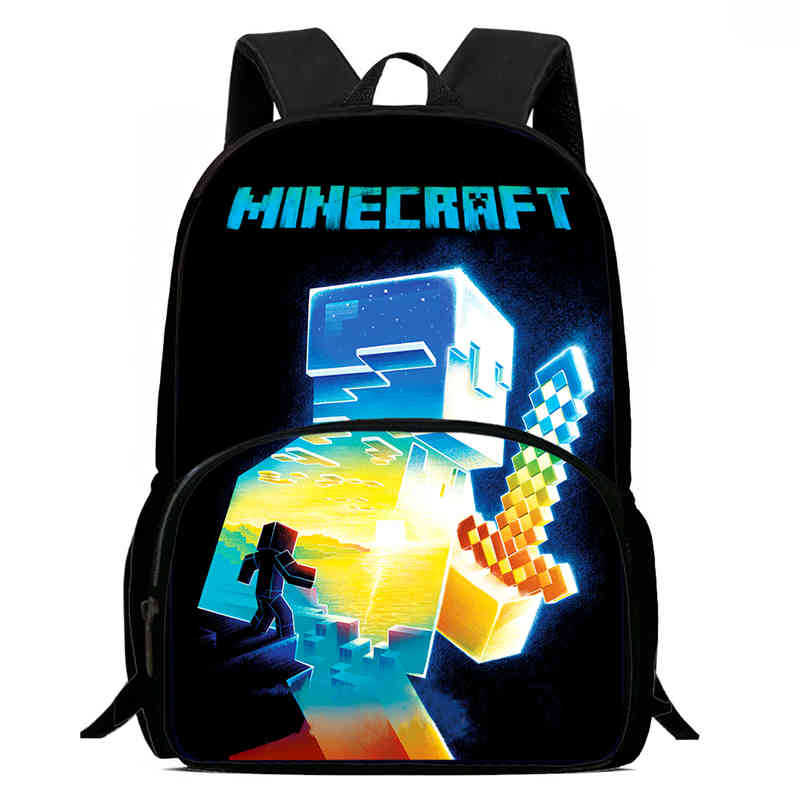 Minecraft Printed Backpack Children'S Elementary School Bag