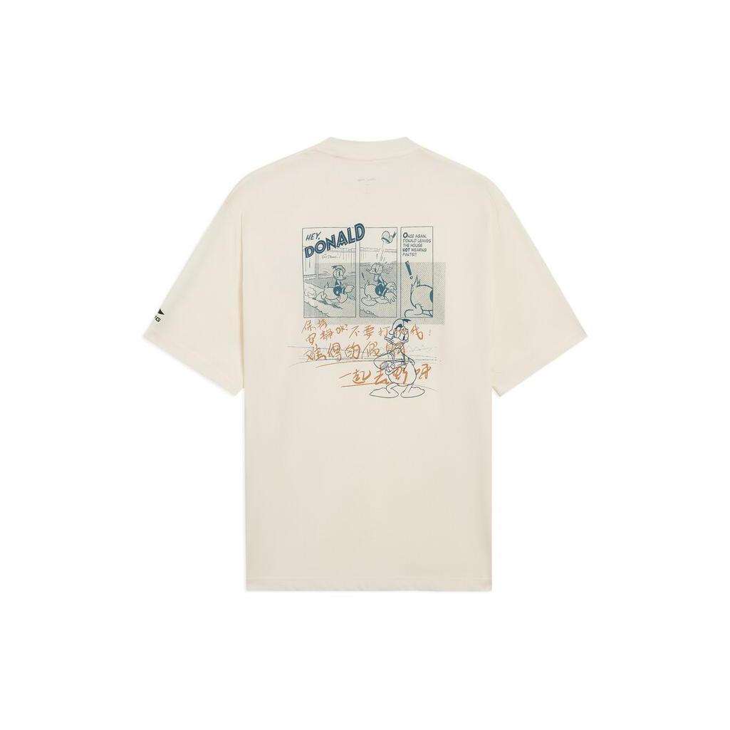 Li Ning x Disney SS22 T Shirt Men s Ecru AHSS253-1 S