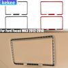 Carbon Fiber Car Accessories Vanity Makeup Mirror Panel Frame Modified Interior Cover Sticker Trim For Ford Focus MK3 2012-2018