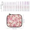 16pcs Crochet Hooks Kit Ergonomic Crochet Needles Set Multipurpose Crochet Hooks With Case For DIY Hand Knitting