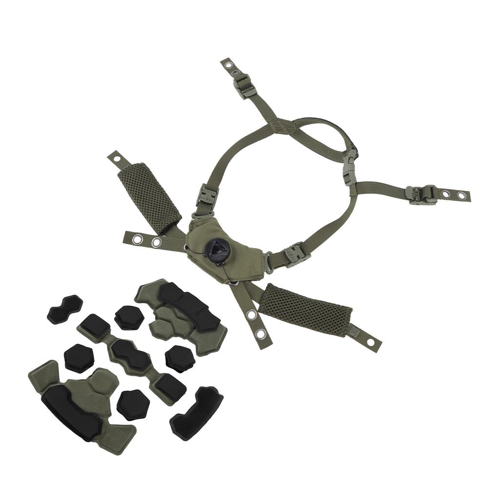 Helmet Liner System Internal Sponge Pad Adjustable Helmet Dial Suspension System Chin Strap for Fast for MICH for Wendy