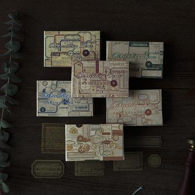 Yanji Retro Stickers - Past Times Series - Journal Decoration - DIY Paper - 6 Style Options
