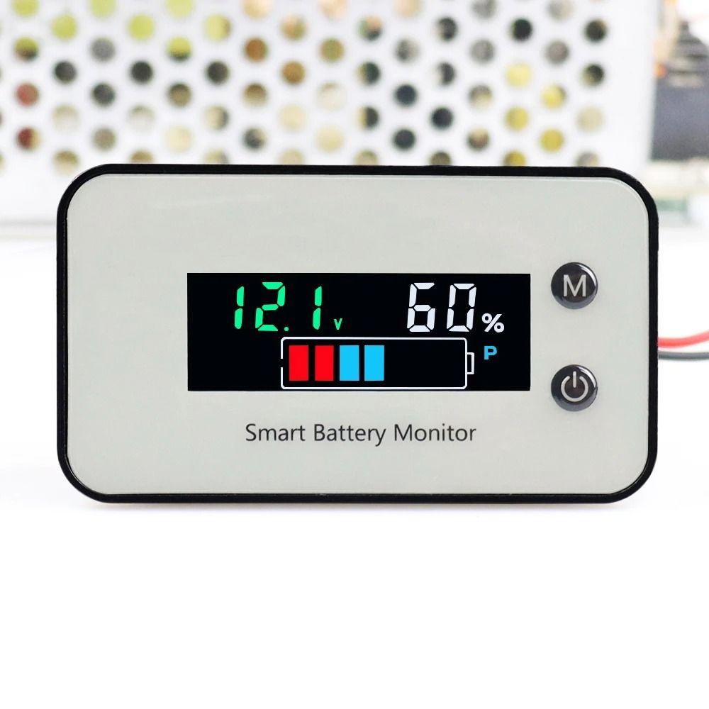 Buzzer Alarm Battery Voltage Meter IPX7 Waterproof Battery Monitor Temperature Meter  Electric Bike