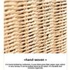 Hand Woven Foldable Storage Box Large Capacity Woven Storage Bin Imitation Rattan Basket  Closet