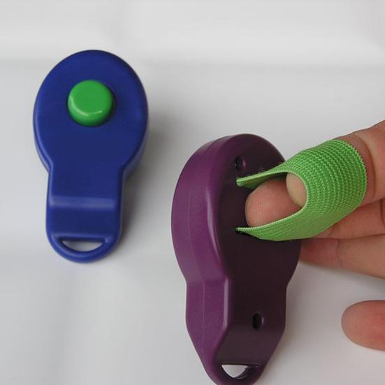 Yousheng Dog Training Clicker with Elastic Band Durable Dog Stop Barking Training Aid Tool Pet Supplies