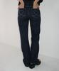 RONRON Back Heart Stitch Pocket Bootscut Denim Pants Indigo Blue (Nonfade)